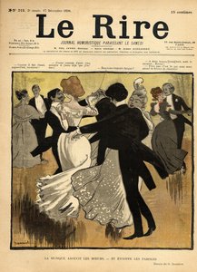 Táncoló párok, a „Le Rire” címlapjáról, 1898. december 17. (színes litho)